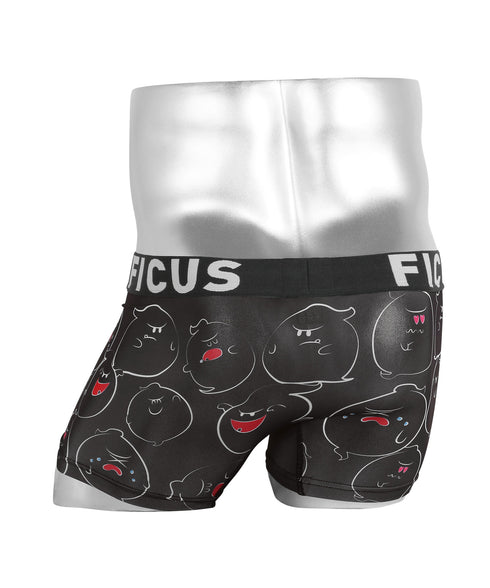 FICUS/フィークス OBAKE メンズ ボクサーパンツ アンダーウェア 下着 前閉じ ツルツル ホラー かわいい おしゃれ 彼氏 夫 息子 プレゼント 通販(OBAKE)【メール便】 cts